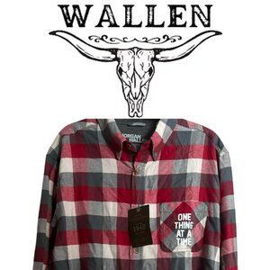 *** MORGAN WALLEN NWT XL Shirt  "One Thing At A Time" printed on the pocket ***